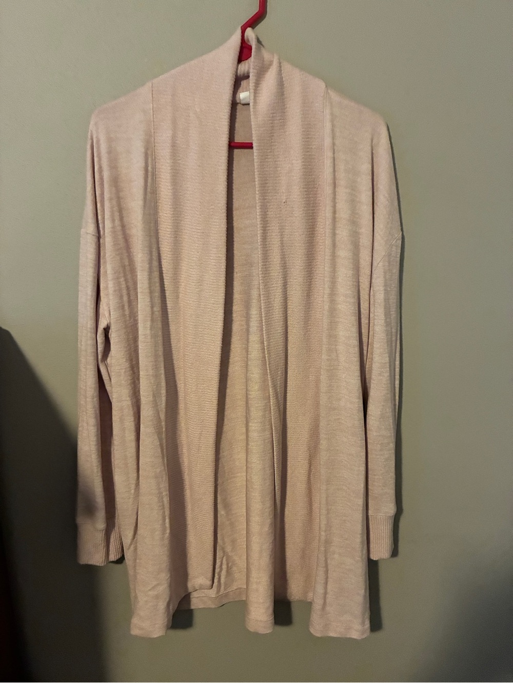 GAP Light Pink Open-Front Women's Cardigan